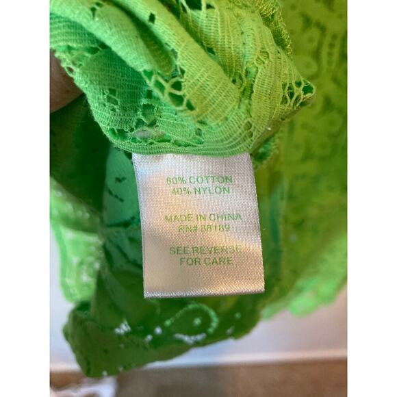 Lilly Pulitzer Green Lace Blouse - Picture 7 of 7